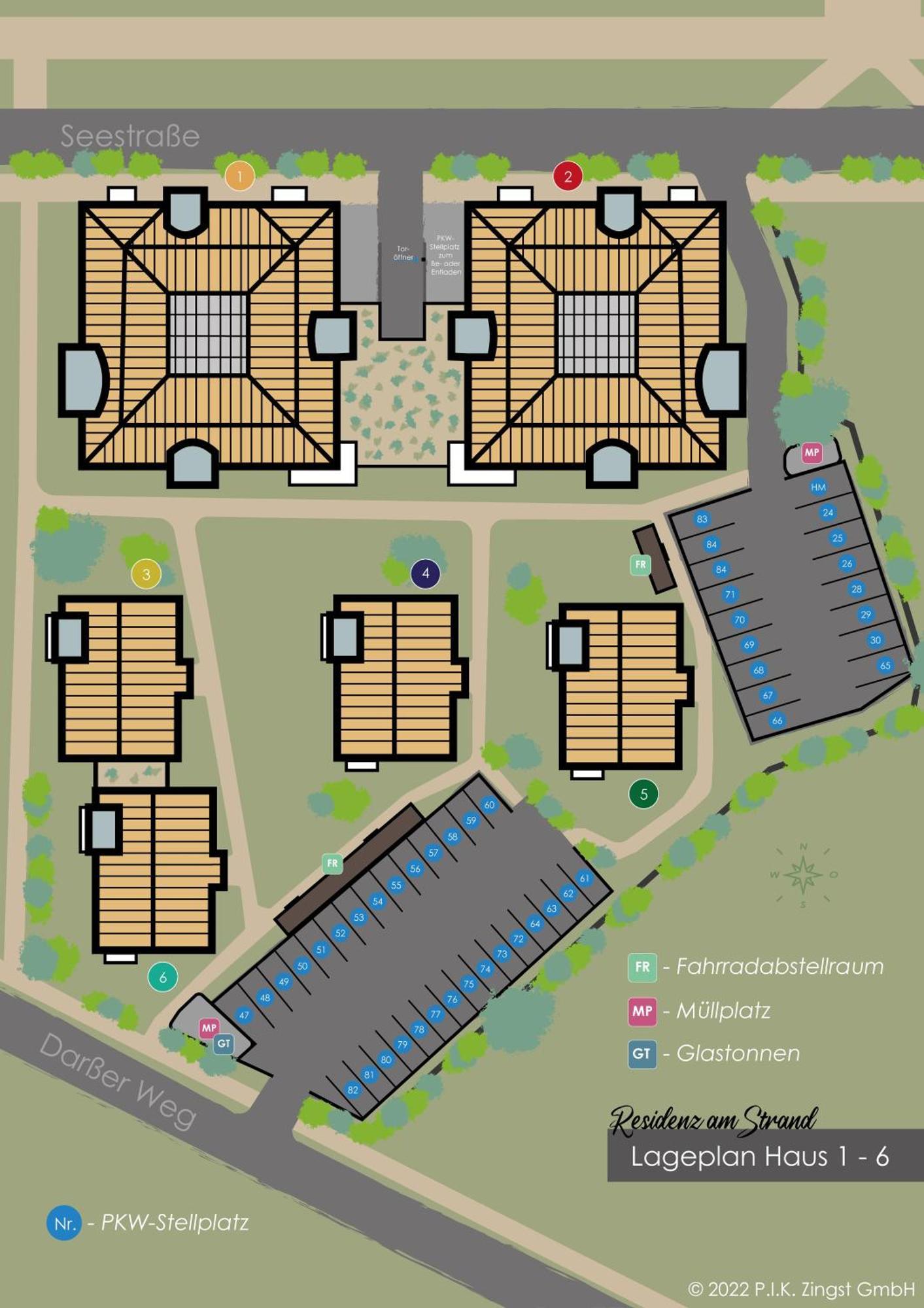Residenz Am Strand Wohnung 6-74 Цингст Экстерьер фото